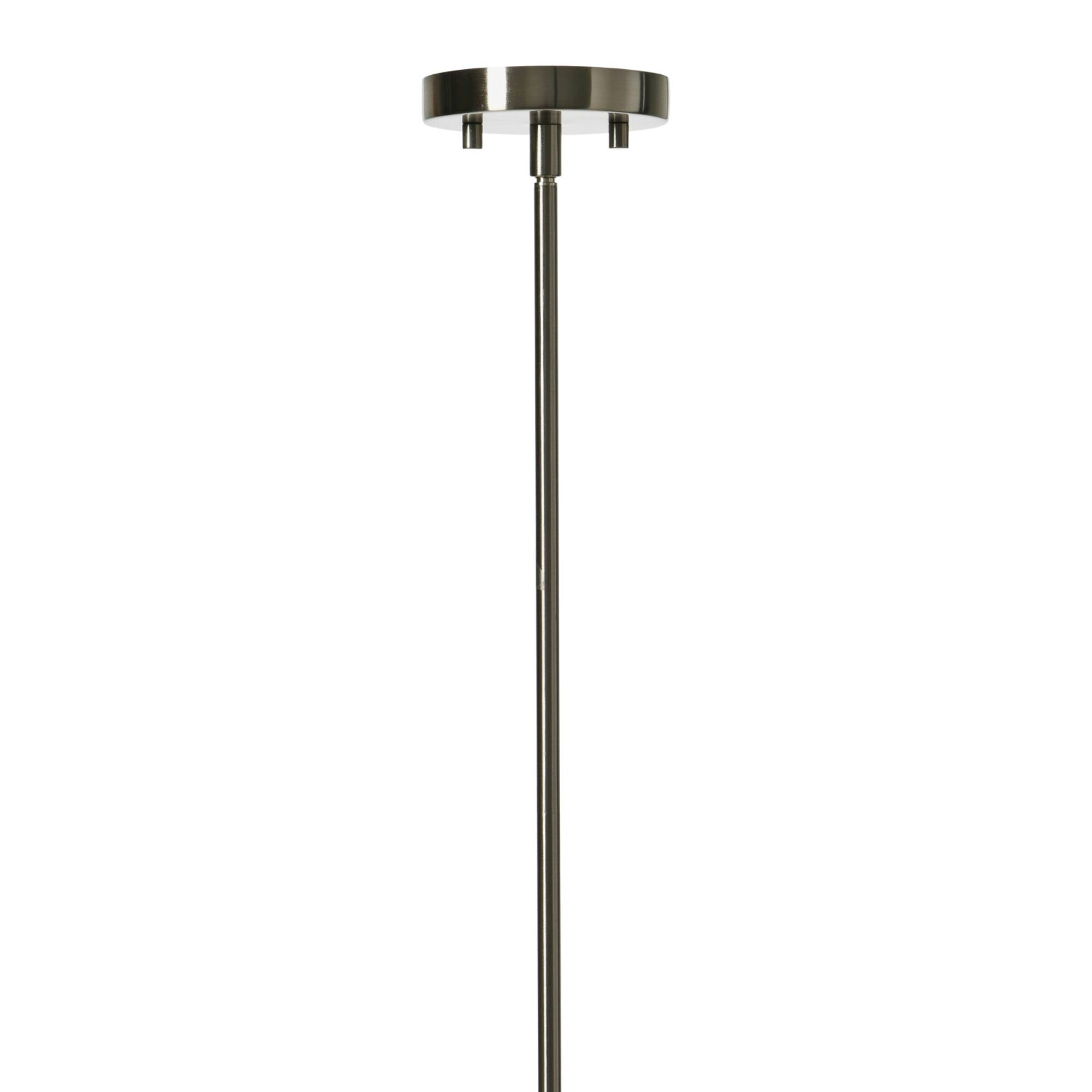 Hello Honey® Robert Stevenson Lighting Landry 11" Black & Nickel Seedy Glass & Metal Ceiling Light